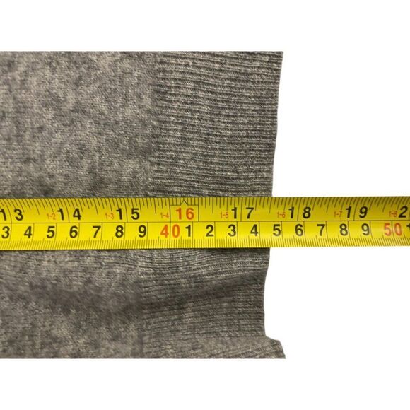 Zara Women Cardigan Sweater XL Gray Knitted Wool V Neck Front Back NWOT - Picture 7 of 8